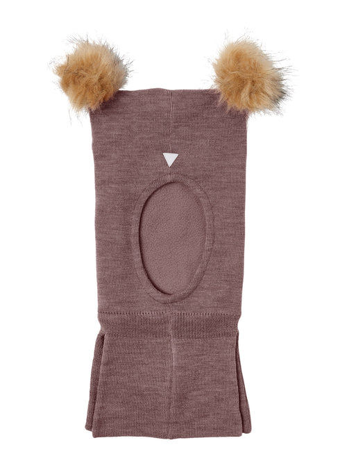 NMFWLASH WOOL BALACLAVA XXIII - Peppercorn NAME IT