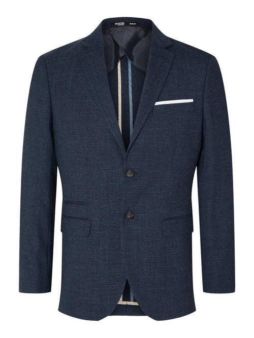 SLHSLIM OASIS LINEN BLZ NOOS - Dark Navy Selected Homme