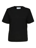 Essential boxy t-skjorte - black