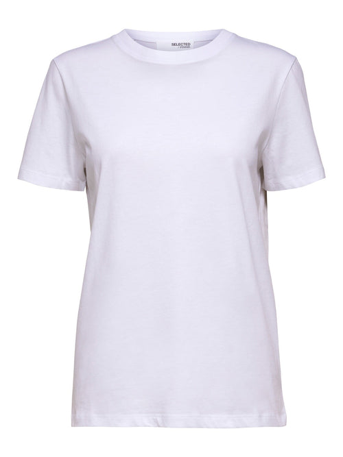 MYESSENTIAL t-skjorte - Bright White Selected Femme