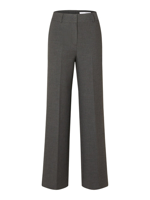 RITA bukser - Dark Grey Melange Selected Femme