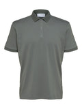 Fave zip polo - agave green