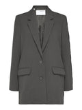 Rita relaxed blazer - dark grey melange