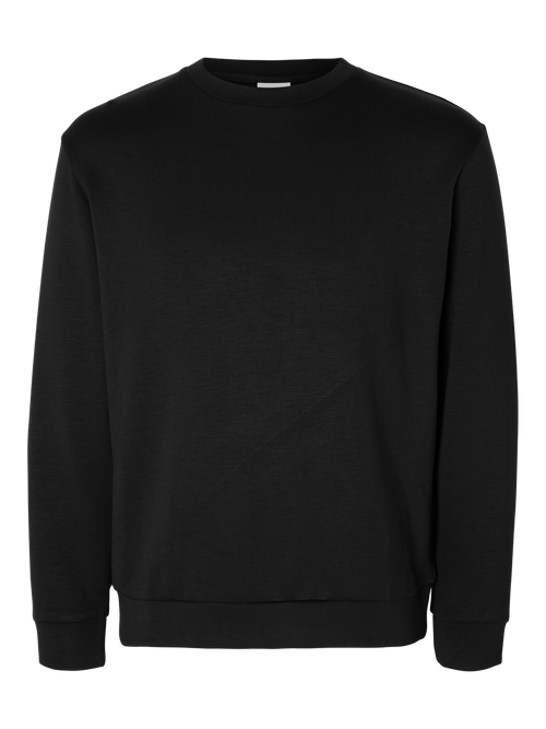 SLHEMANUEL SOFT CREW NECK SWEAT NOOS - Black Selected Homme